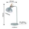 Paulmann Neordic Juna 79651 stolní lampa LED E14 20 W dřevo, měděná, zelená Soft