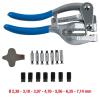 KS Tools 118.0105 Sada děrovacích kleští, 16 ks