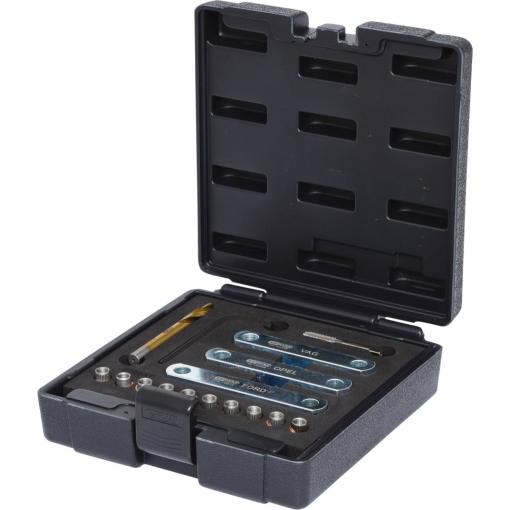KS Tools 122.1300 Sada na opravu závitů M9 x 1,25, 16 ks