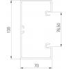 OBO Bettermann 6274502 parapetní lišta (d x š) 2000 mm x 130 mm 1 ks šedá