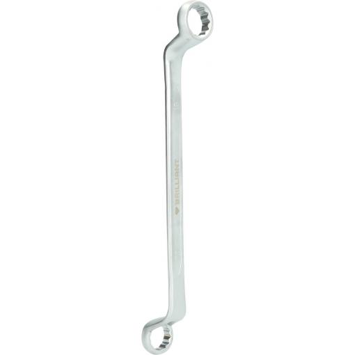 Brilliant Tools BT012906 BT012906 oboustranný očkový klíč Délka klíče (cm) (jen pro nadpis) 18 - 19 mm