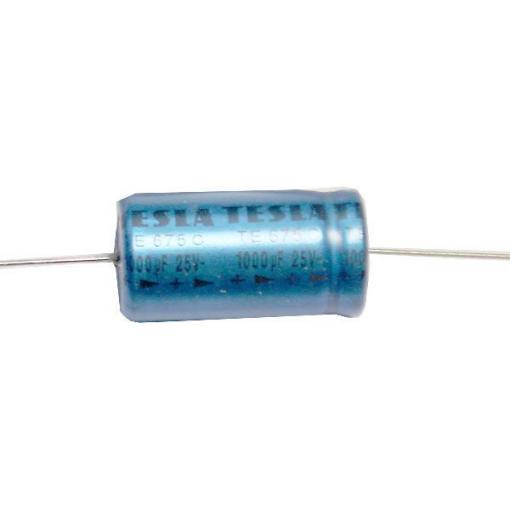 1000u/25V TE675C, elektrolyt.kondenzátor axiální