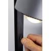 Paulmann Aldan 79717 LED stojací lampa LED 17 W hliník (kartáčovaný), černá