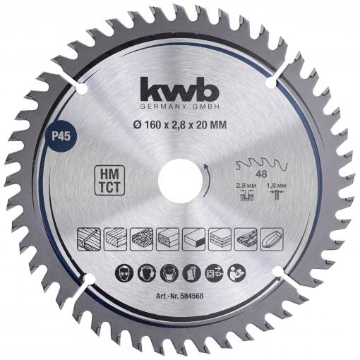 kwb 584568 pilový kotouč 160 x 16 mm 1 ks