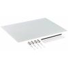 SpeaKa Professional magnetická skleněná tabule SP-BWM-200 (š x v) 600 mm x 450 mm bílá hladký vč. odkládací misky