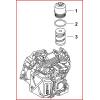 KS Tools 1509202 1/2 klíč k olejovému filtru pro výměnu oleje z DSG převodovky pro motory Common Rail, krátký, 24 mm