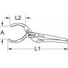 KS Tools 1509317 Kleště k olejovému filtru, 50 - 125 mm
