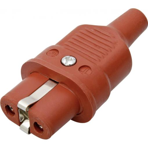 Kalthoff 344005 IEC konektor C15/C16 344 zástrčka, rovná Počet kontaktů: 2 + PE 16 A červená 1 ks