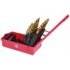 KS Tools 3304623 HSS TIN-TIP sada spirálových vrtáku do kovu, 1 mm, 1.5 mm, 2 mm, 2.5 mm, 3 mm, 3.5 mm, 4 mm, 4.5 mm, 5 mm, 5.5 mm, 6 mm, 6.5 mm, 7 mm, 7.5 mm,