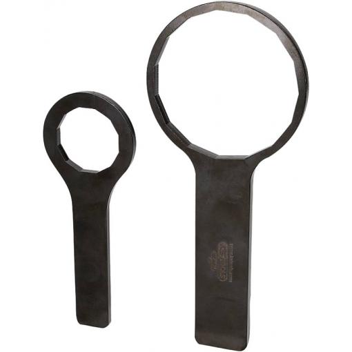KS Tools 4604630 Sada olejových filtrů 1/2 pro Mitsubishi, Ø 86/41 mm / 15/12 plochy, 2 ks