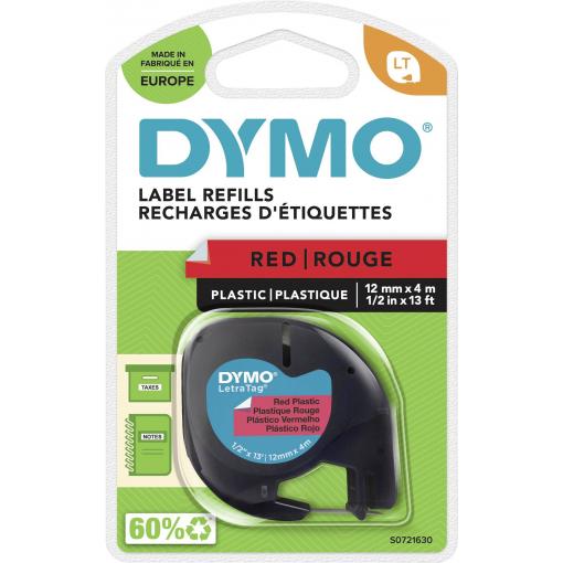 DYMO LT páska do štítkovače plast Barva pásky: červená Mars Barva písma: černá 12 mm 4 m S0721630