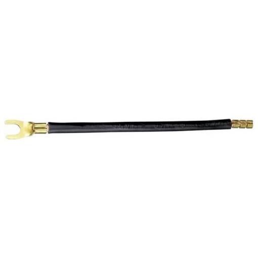 ABB GHV0361425R0001 Spojovací můstek SZ-DB121, černý, 1pH., 125 mm, 6qmm, 2stranný vidlicový. kabelový most 1 ks