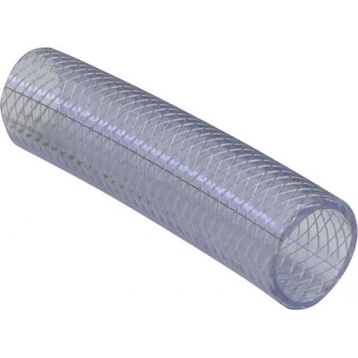 TOOLCRAFT PVC.Gewebeschlauch 538884 19.2 mm 3/4 palce metrové zboží transparentní hadice s opletem