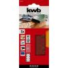 kwb 818408 brusný papír Zrnitost 80 (d x š) 133 mm x 80 mm 5 ks