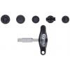 KS Tools 1501030 Sada 3/8 speciálních profilů pro plastové šrouby a výpustné oleje, 6 ks