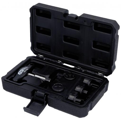 KS Tools 1501030 Sada 3/8 speciálních profilů pro plastové šrouby a výpustné oleje, 6 ks