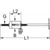 KS Tools 6400180 Hydraulický válec s dutým pístem
