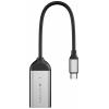 HYPER HD-H8K-GL USB-C® / HDMI adaptér [1x USB-C® zástrčka - 1x HDMI zásuvka] stříbrná 0 mm