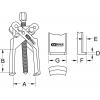 KS Tools 6205203 Stahovák Upínací rozsah 15 - 140 mm Počet háčků 2