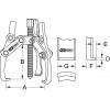 KS Tools 6303402 Stahovák Upínací rozsah 20 - 230 mm Počet háčků 3