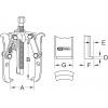 KS Tools 7001120 Stahovák Upínací rozsah 70 mm Počet háčků 3