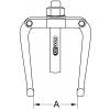 KS Tools 6600603 Protivzpěra pro stahovák Upínací rozsah 60 - 130 mm Počet háčků 2