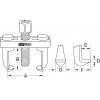 KS Tools 7001185 Stahovák ramen stěračů Upínací rozsah 10 - 60 mm Počet háčků 2