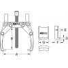 KS Tools 6203401 Stahovák Upínací rozsah 20 - 170 mm Počet háčků 2