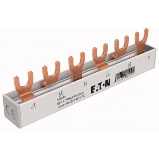 Eaton EP-501075 EVGK vidlicová Zeužení, 3 3fázové, L1 - L2 - L3 Phase busbar šedá 63 A 1 ks