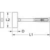 KS Tools 9632065 963.2065 kamenické kladivo 2900 g 400 mm DIN 6475 1 ks
