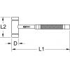 KS Tools 963.2143 9632143 Strojní kladivo 740 g 340 mm 1 ks