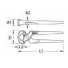 KS Tools 116.1300 Štípací kleště 200.0 mm 1 ks