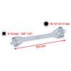 Klíč pro olejové filtry 8 v 1, 270 mm KS Tools 150.9302