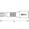 KS Tools 918.1661 9181661 prodlužovací nástavec pro nástrčné klíče Pohon (šroubovák) 1/2 180 mm 1 ks