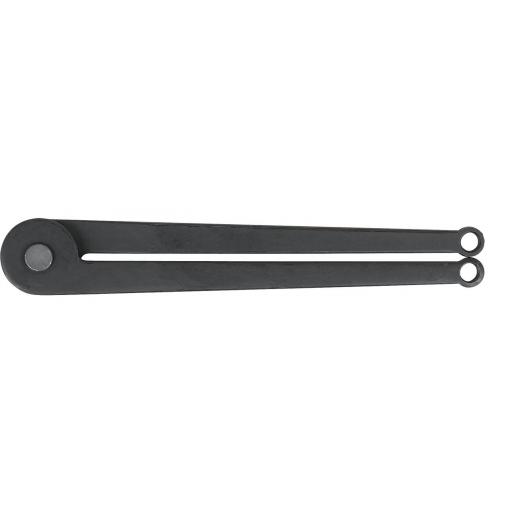 KS Tools 150.3206 Kloubový utahovák matic se dvěma otvory, nastavitelný, 263 mm