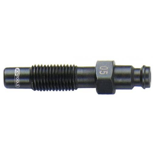 KS Tools 150.3666 Adaptér pro vstřikovače, M10 x 1,25 s vnějším závitem, délka 57 mm