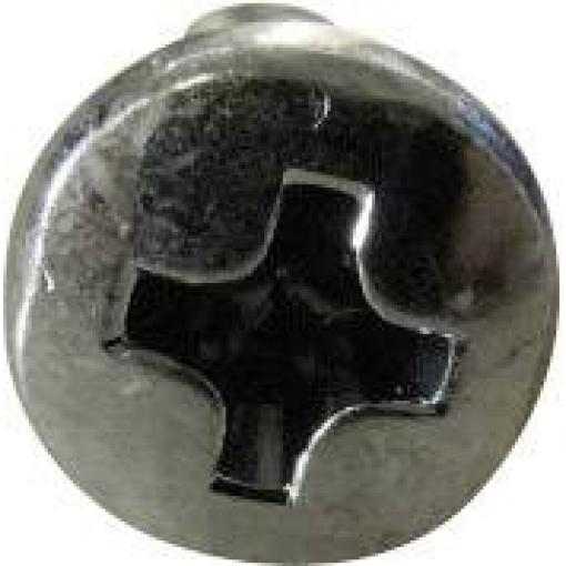 TOOLCRAFT 815322 čočkový šroub M3 6 mm křížová drážka Philips DIN 7985 ocel galvanizováno zinkem 100 ks