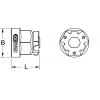 KS Tools 503.4293 5034293 bitový adaptér 13 mm 21 mm 1 ks