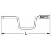 KS Tools 911.3950 9113950 klika Pohon (šroubovák) 3/8 190 mm 1 ks