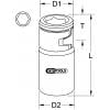 KS Tools 911.4311 9114311 bitový adaptér Pohon (šroubovák) 3/8 30 mm 1 ks