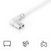 Hama 00223283 napájecí síťový kabel bílá 3 m