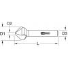 KS Tools 3360144 336.0144 záhlubník 6.3 mm ocel Cobalt válcová stopka 1 ks