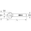 KS Tools 336.0195 3360195 záhlubník 31 mm ocel válcová stopka 1 ks