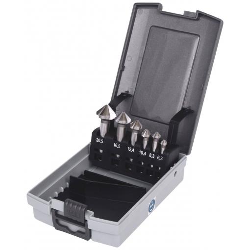 KS Tools 336.0446 3360446 sada záhlubníků 6.3 mm, 8.3 mm, 10.4 mm, 12.4 mm ocel válcová stopka 1 ks