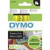páska do štítkovače DYMO D1 43618 polyester Barva pásky: žlutá Barva písma:černá 6 mm 7 m