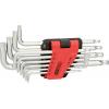 KS Tools 151.5180 TX sada klíčů T 8, T 10, T 15, T 20, T 25, T 27, T 30, T 40, T 45, T 50 10dílná