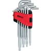 KS Tools 151.5180 TX sada klíčů T 8, T 10, T 15, T 20, T 25, T 27, T 30, T 40, T 45, T 50 10dílná