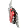 KS Tools 151.5180 TX sada klíčů T 8, T 10, T 15, T 20, T 25, T 27, T 30, T 40, T 45, T 50 10dílná