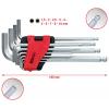 KS Tools 1515000 inbus sada klíčů 1.5 mm, 2 mm, 2.5 mm, 3 mm, 4 mm, 5 mm, 6 mm, 7 mm, 8 mm, 10 mm 10dílná
