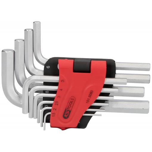 KS Tools 151.5080 inbus sada klíčů 1.5 mm, 2 mm, 2.5 mm, 3 mm, 4 mm, 5 mm, 6 mm, 7 mm, 8 mm, 10 mm 10dílná
